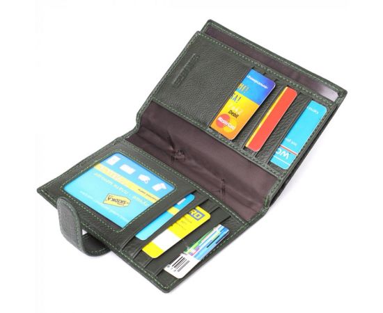 Купить Оригинальная обложка на документы унисекс из натуральной кожи ST Leather 23119 Зеленый, фото , изображение 8, характеристики, отзывы