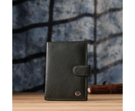 Купить Оригинальная обложка на документы унисекс из натуральной кожи ST Leather 23119 Зеленый, фото , изображение 9, характеристики, отзывы