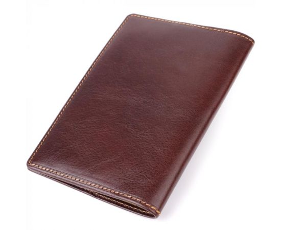 Придбати Универсальная обложка на паспорт из глянцевой натуральной кожи Tony Perotti 20890_1 (1597 moro) Коричневый, image , зображення 2, характеристики, відгуки