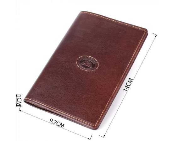 Придбати Универсальная обложка на паспорт из глянцевой натуральной кожи Tony Perotti 20890_1 (1597 moro) Коричневый, image , зображення 3, характеристики, відгуки