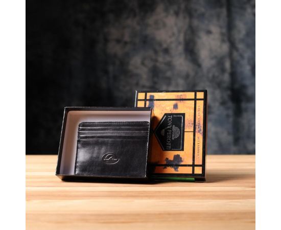 Придбати Стильный картхолдер из глянцевой натуральной кожи Tony Perotti 20894_1 (2236 nero) Черный, image , зображення 9, характеристики, відгуки