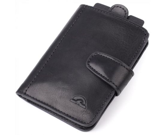 Придбати Вместительный картхолдер из натуральной кожи Tony Perotti 20899_1 (3796 nero) Черный, image , характеристики, відгуки