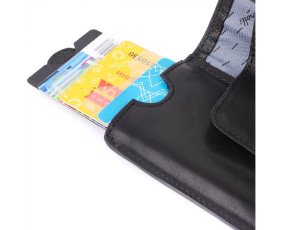 Придбати Вместительный картхолдер из натуральной кожи Tony Perotti 20899_1 (3796 nero) Черный, image , зображення 7, характеристики, відгуки