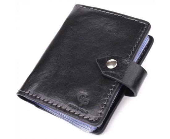 Купить Визитница унисекс из натуральной гладкой кожи GRANDE PELLE 22941 Черная, фото , характеристики, отзывы