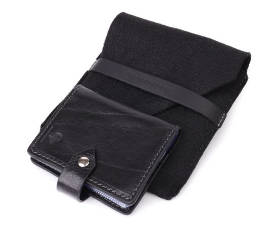 Купить Визитница унисекс из натуральной гладкой кожи GRANDE PELLE 22941 Черная, фото , изображение 7, характеристики, отзывы