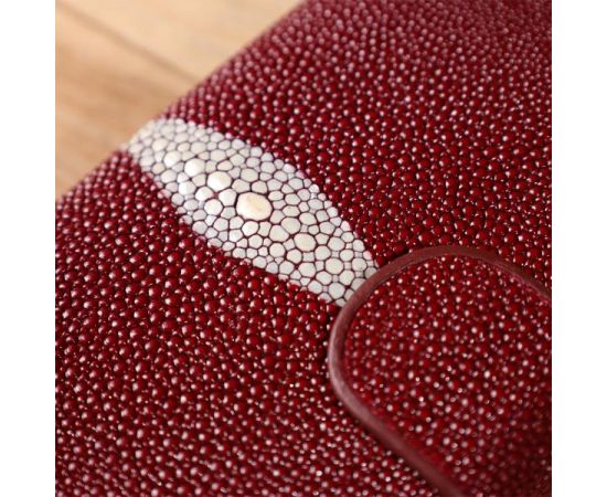 Купить Кошелек женский STINGRAY LEATHER 18092 из натуральной кожи морского ската Бордовый, фото , изображение 9, характеристики, отзывы