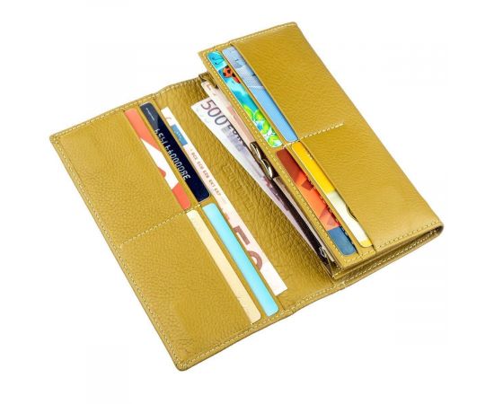 Купить Классический кошелек для женщин на магните ST Leather 18871 Горчичный, фото , изображение 3, характеристики, отзывы