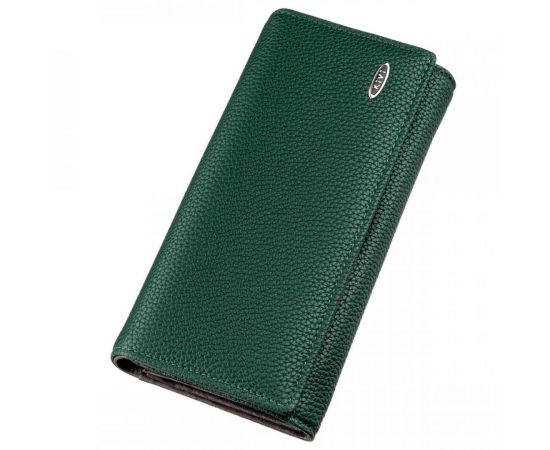 Купить Кошелек женский из зернистой экокожи KIVI 19057 Зеленый, фото , характеристики, отзывы