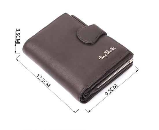 Купить Вместительный женский вертикальный кошелек из натуральной кожи Tony Perotti 20841_1 (2656 moro) Коричневый, фото , изображение 3, характеристики, отзывы