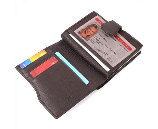 Купить Вместительный женский вертикальный кошелек из натуральной кожи Tony Perotti 20841_1 (2656 moro) Коричневый, фото , изображение 8, характеристики, отзывы