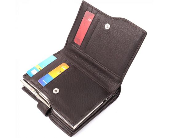 Купить Вместительный женский вертикальный кошелек из натуральной кожи Tony Perotti 20841_1 (2656 moro) Коричневый, фото , изображение 10, характеристики, отзывы