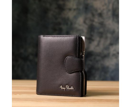 Купить Женский вертикальный кошелек из натуральной кожи Tony Perotti 20842_1 (2656 nero) Черный, фото , изображение 10, характеристики, отзывы