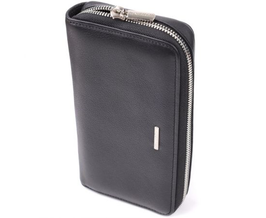 Купить Женский кошелек на одно отделение из зернистой натуральной кожи Tony Perotti 20863_1 (3622 nero) Черный, фото , характеристики, отзывы