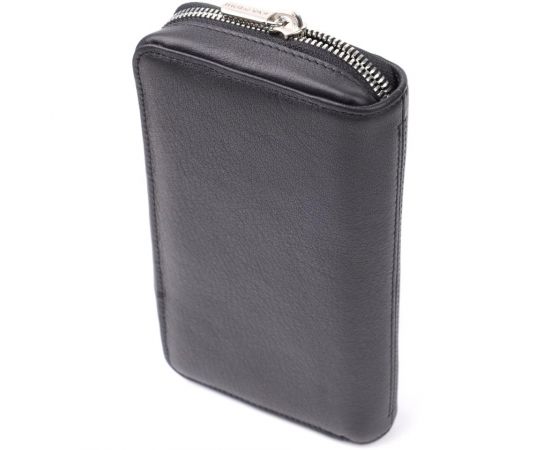 Купить Женский кошелек на одно отделение из зернистой натуральной кожи Tony Perotti 20863_1 (3622 nero) Черный, фото , изображение 2, характеристики, отзывы