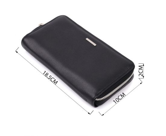 Купить Женский кошелек на одно отделение из зернистой натуральной кожи Tony Perotti 20863_1 (3622 nero) Черный, фото , изображение 3, характеристики, отзывы