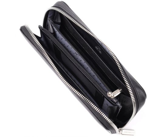 Купить Женский кошелек на одно отделение из зернистой натуральной кожи Tony Perotti 20863_1 (3622 nero) Черный, фото , изображение 6, характеристики, отзывы