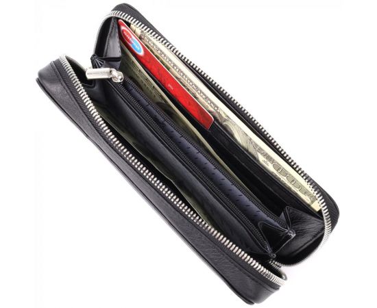 Купить Женский кошелек на одно отделение из зернистой натуральной кожи Tony Perotti 20863_1 (3622 nero) Черный, фото , изображение 7, характеристики, отзывы