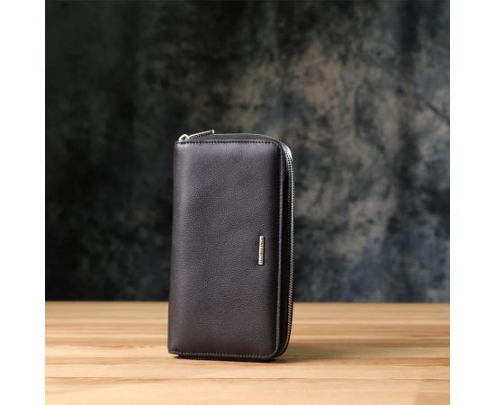 Купить Женский кошелек на одно отделение из зернистой натуральной кожи Tony Perotti 20863_1 (3622 nero) Черный, фото , изображение 9, характеристики, отзывы