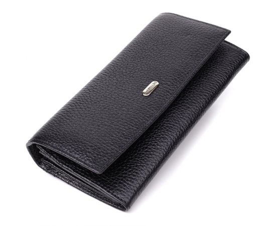 Купить Классический женский кошелек из натуральной кожи CANPELLINI 20872_1 Черный, фото , характеристики, отзывы