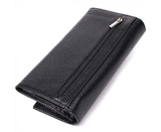 Купить Классический женский кошелек из натуральной кожи CANPELLINI 20872_1 Черный, фото , изображение 2, характеристики, отзывы