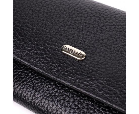 Купить Классический женский кошелек из натуральной кожи CANPELLINI 20872_1 Черный, фото , изображение 5, характеристики, отзывы