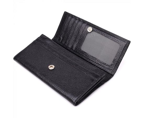 Купить Классический женский кошелек из натуральной кожи CANPELLINI 20872_1 Черный, фото , изображение 6, характеристики, отзывы