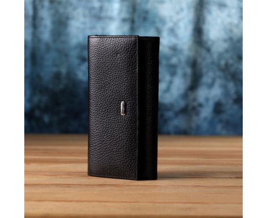 Купить Классический женский кошелек из натуральной кожи CANPELLINI 20872_1 Черный, фото , изображение 10, характеристики, отзывы