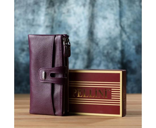 Купить Яркий женский кошелек из натуральной кожи CANPELLINI 20873_1 Фиолетовый, фото , изображение 13, характеристики, отзывы