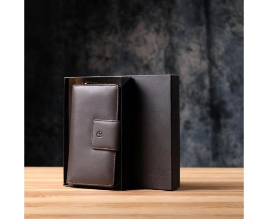 Придбати Стильный женский вертикальный кошелек из натуральной кожи Tony Perotti 20878_1 (5084 moro) Коричневый, image , зображення 13, характеристики, відгуки