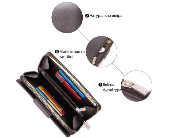 Придбати Стильный женский вертикальный кошелек из натуральной кожи Tony Perotti 20878_1 (5084 moro) Коричневый, image , зображення 4, характеристики, відгуки