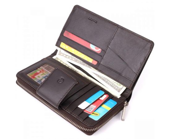 Придбати Стильный женский вертикальный кошелек из натуральной кожи Tony Perotti 20878_1 (5084 moro) Коричневый, image , зображення 8, характеристики, відгуки