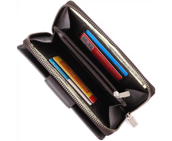 Придбати Стильный женский вертикальный кошелек из натуральной кожи Tony Perotti 20878_1 (5084 moro) Коричневый, image , зображення 10, характеристики, відгуки