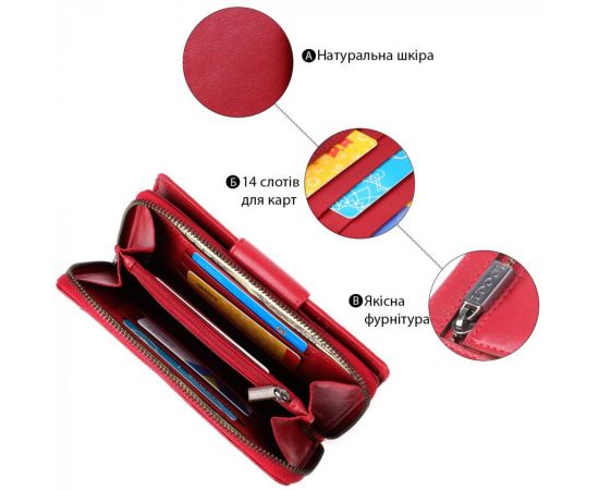 Придбати Женский вертикальный кошелек из натуральной кожи Tony Perotti 20879_1 (5084 rosso) Красный, image , зображення 4, характеристики, відгуки