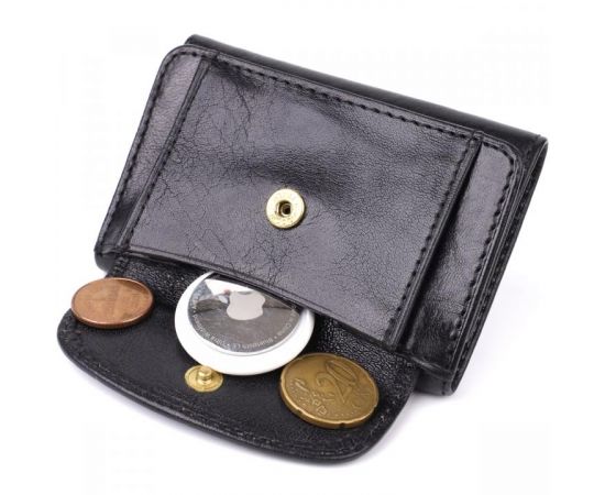 Придбати Компактный женский кошелек из глянцевой натуральной кожи Tony Perotti 20886_1 (1263 nero) Черный, image , зображення 5, характеристики, відгуки