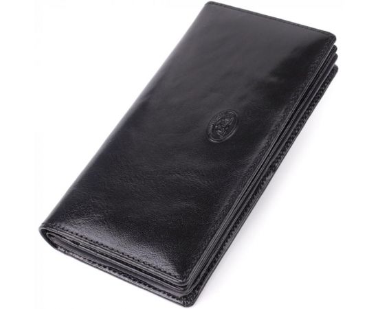 Придбати Красивый женский кошелек из глянцевой натуральной кожи Tony Perotti 20892_1 (1902 nero) Черный, image , характеристики, відгуки