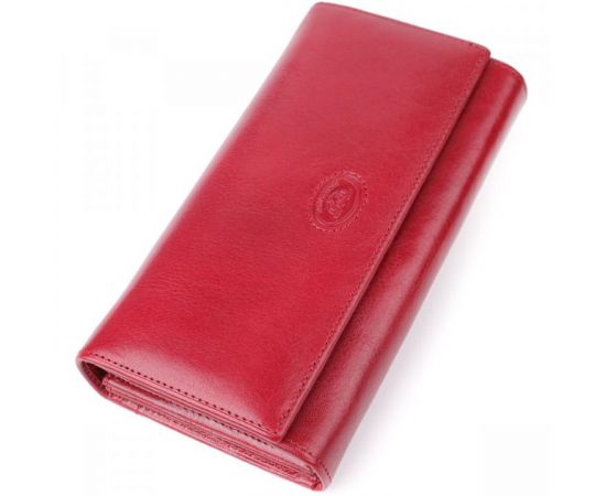 Придбати Вместительный женский кошелек из глянцевой натуральной кожи Tony Perotti 20893_1 (1911 rosso) Красный, image , характеристики, відгуки