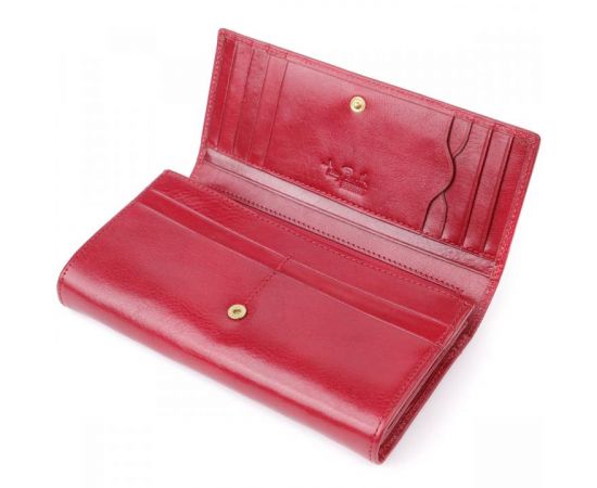 Придбати Вместительный женский кошелек из глянцевой натуральной кожи Tony Perotti 20893_1 (1911 rosso) Красный, image , зображення 6, характеристики, відгуки