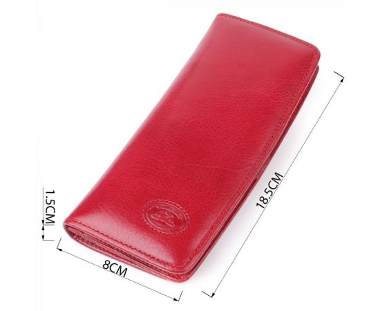 Придбати Стильный женский бумажник из глянцевой натуральной кожи Tony Perotti 20895_1 (2701Z rosso) Красный, image , зображення 3, характеристики, відгуки