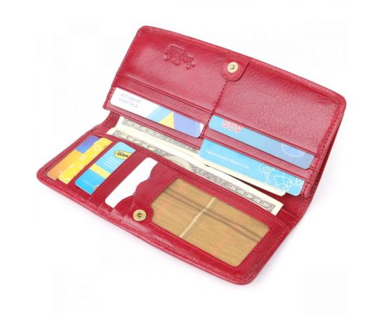 Придбати Стильный женский бумажник из глянцевой натуральной кожи Tony Perotti 20895_1 (2701Z rosso) Красный, image , зображення 6, характеристики, відгуки