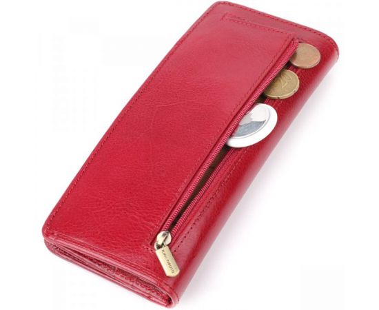 Придбати Стильный женский бумажник из глянцевой натуральной кожи Tony Perotti 20895_1 (2701Z rosso) Красный, image , зображення 8, характеристики, відгуки