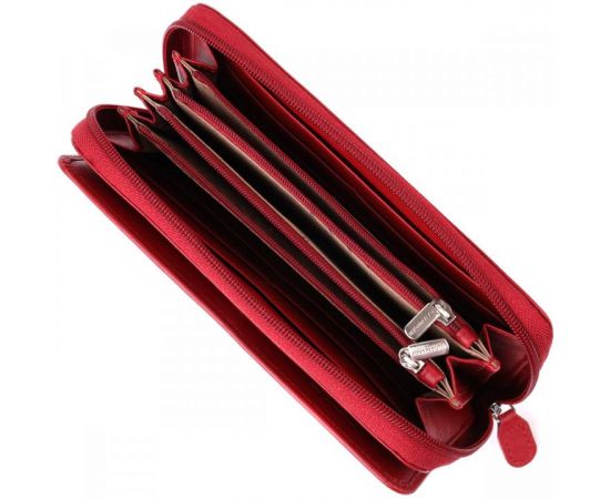 Придбати Вместительный женский кошелек из натуральной кожи Tony Perotti 20902_1 (1192 rosso) Красный, image , зображення 7, характеристики, відгуки