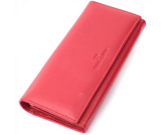 Купить Классический женский кошелек из натуральной кожи ST Leather 22675 Красный, фото , характеристики, отзывы