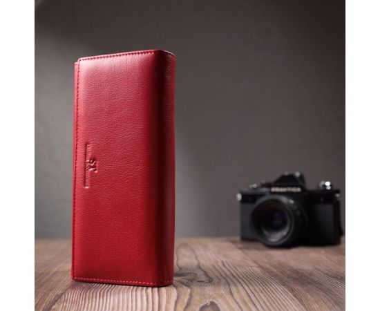 Купить Классический женский кошелек из натуральной кожи ST Leather 22675 Красный, фото , изображение 11, характеристики, отзывы