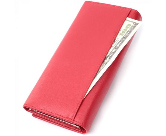 Купить Классический женский кошелек из натуральной кожи ST Leather 22675 Красный, фото , изображение 10, характеристики, отзывы