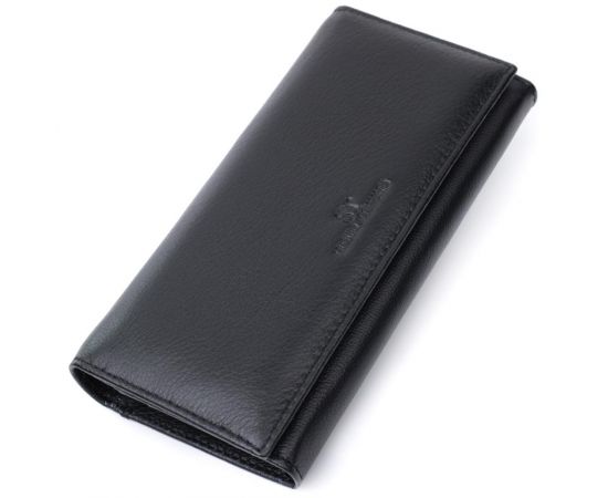 Купить Женский классический кошелек из натуральной кожи ST Leather 22676 Черный, фото , характеристики, отзывы