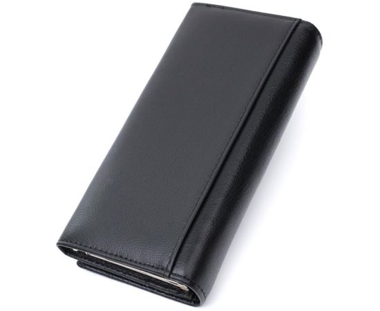 Купить Женский классический кошелек из натуральной кожи ST Leather 22676 Черный, фото , изображение 2, характеристики, отзывы