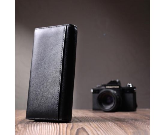 Купить Женский классический кошелек из натуральной кожи ST Leather 22676 Черный, фото , изображение 11, характеристики, отзывы