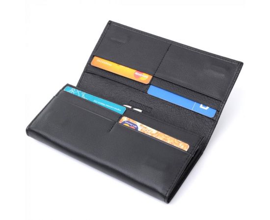 Купить Женский классический кошелек из натуральной кожи ST Leather 22676 Черный, фото , изображение 6, характеристики, отзывы