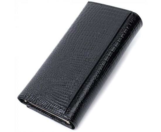 Купить Женский кошелек из натуральной лакированной кожи ST Leather 22679 Черный, фото , изображение 2, характеристики, отзывы