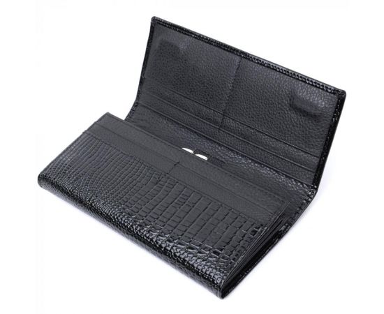Купить Женский кошелек из натуральной лакированной кожи ST Leather 22679 Черный, фото , изображение 6, характеристики, отзывы